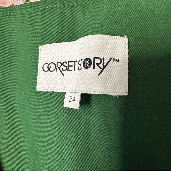 New Corset Story Fern Floral Explosion Cropped Corset with Puff Sleeves $259.50 - Picture 8 of 10